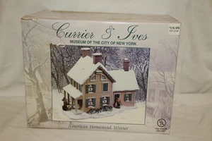 2001 CURRIER & IVES MUSEUM DER STADT NEW YORK AMERICAN HOMESTEAD WINTER - Bild 1 von 10