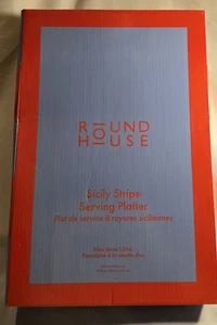 Plato para servir Round House Sicilia a rayas - Imagen 1 de 3
