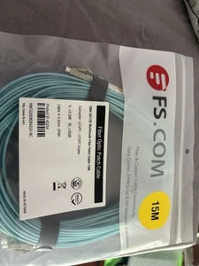 F S Com 15m Fiber Optic Patch Cable Qty 3 - Photo 1/4