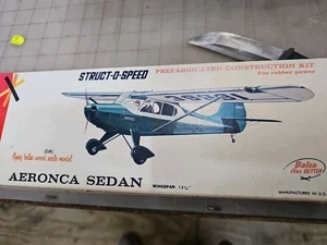 Comet Aeronca Sedan Balsa Wood Rubber Power Model Plane 13.25” WS NEW - Picture 1 of 4