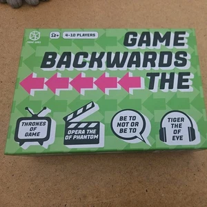 The Backwards Game - Family Fun Party Board Game - 2 Teams, Age 12+ !! Brand New - Picture 1 of 3