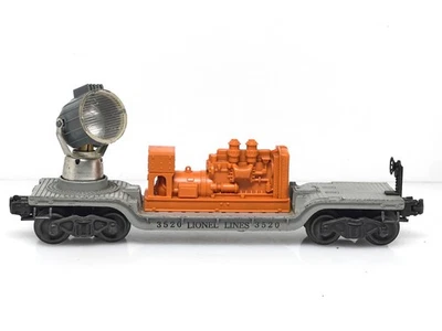 LIONEL O Gauge #3520 Operating Searchlight Car for Restoration or for Parts - Image 1 of 4