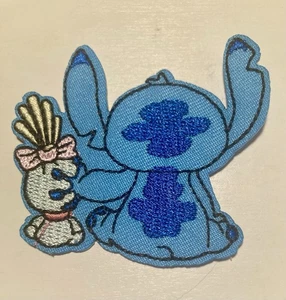 Bügelbild Patch Disney Kilo und Stitch mit Scrump Aufnäher Basteln Patch - Bild 1 von 2