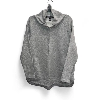 RBX Mujer Mangas Largas Cuello Embudo Sudadera Ropa Activa Top Gris Talla XL Foto 1 de 4
