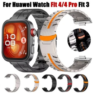 Titanium Metal Strap For Huawei Watch Fit 3/Fit 4 Band Luxury Watchband Bracelet - Picture 1 of 50
