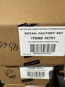 2024 Donruss Football Factory Sealed 8 Box Complete Set Case 16751 - Bild 1 von 2