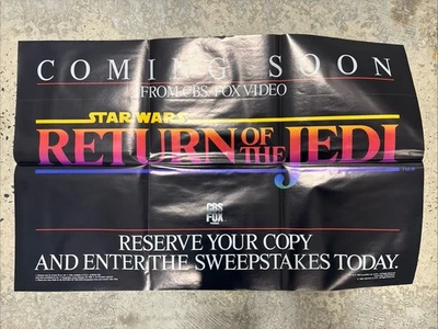 星球大战绝地归来 1986 年原版 CBS/福克斯视频宣传海报 (B) — 第 1/4 张图片