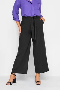 M&Co Petite Tailored Wide Leg Trousers - Picture 1 of 7