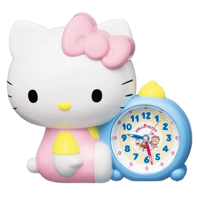 Reloj Seiko Despertador Personaje Sanrio Hello Kitty Blanco 184x202x118mm Foto 1 de 3