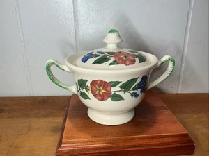 Vtg.’53, Paden City Pottery,ShenandoahWare,Morning Glory,sugar Bowl/Lid - Picture 1 of 7