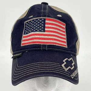 Gorra de béisbol Chevy Trucker - Chevrolet EE. UU. Bandera Parche Correa Trasera En muy buen estado - Imagen 1 de 12