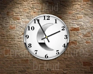 Silver Moon Fantasy Lovers   Wall Clock - Choose your size - Picture 1 of 1