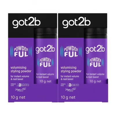 Polvo de peinado Got2B Schwarzkopf Powderful unisex de raíz, 10 g-PACK DE 2 Foto 1 de 3