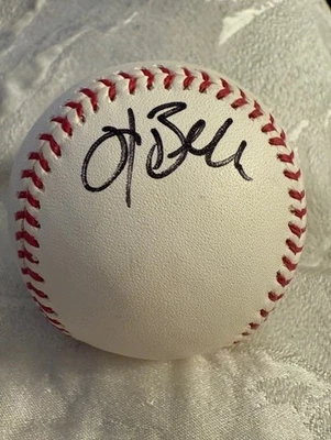 Hank Blalock Autographed Official MLB Baseball  - Rays, Astros - Image 1 of 2