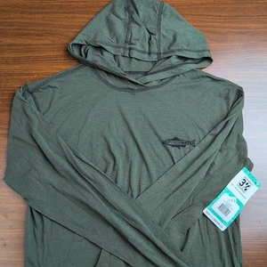 RepYourWater Brown Snacks Sun Hoody - Small S - Fishing Shirt Wool - FREE SHIP! - Picture 1 of 6