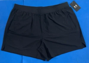 NEW 2XL UNDER ARMOUR MENS UA TACTICAL ACADEMY 5" SHORTS 1373669 BLACK - Picture 1 of 2