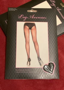 NEW Leg Avenue Black Sexy Spandex/Nylon Stockings 90-160lbs - Choose You Style - Picture 1 of 26
