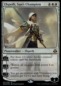 *FOIL* ELSPETH SUN'S CHAMPION NM Elspeth vs Kiora MTG White - Mythic - Imagen 1 de 1