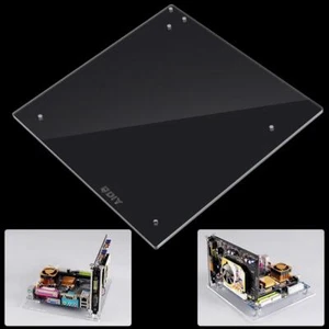 Transparent Acrylic Overlock Computer Case DIY Base Stand For ITX Motherboard GS - Afbeelding 1 van 7