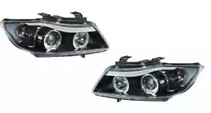 proiettore fari angel eye bmw serie 3 e90 ed e91 2005-2008 4 porte nero - Foto 1 di 4
