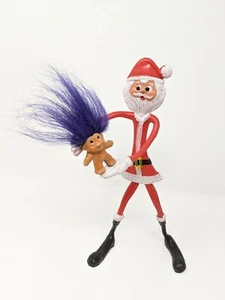 Lápiz Topper Flexible Papá Noel Y Un Poco Púrpura Troll - Imagen 1 de 5