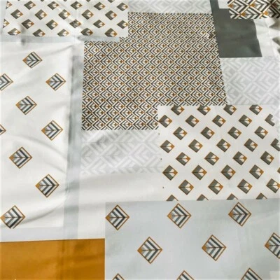 Modern Geometry Vinyl Tablecloth | 140 x 240 cm Oblong | Wipe Clean Plastic Pvc - Image 1 of 2