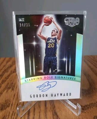 2015-16 Panini Gala Starring Role Signatures /35 Gordon Hayward On Card Auto - Изображение 1 из 3