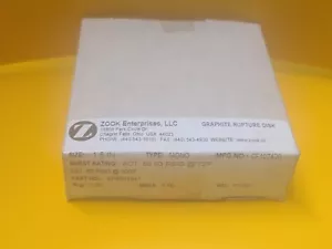 Safaty Graphite Rupture Disk ZOOK EP5901941 1.5" Type Mono 60 Psig @ 300F - Picture 1 of 7