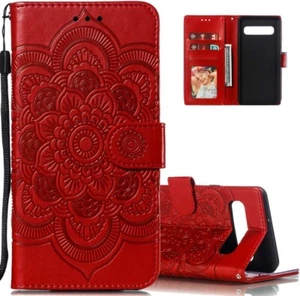 Samsung Galaxy S10e Wallet Leather Case Premium ID Holder Floral Kickstand Cover - Picture 1 of 7