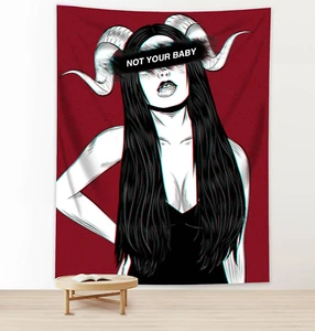 Sexy Woman Wall Tapestry, 60x40 Inch Bedroom Living Room Decor, Sexy Art - Picture 1 of 7