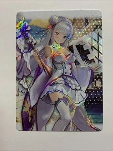 Emilia Re:Zero Nikke Goddess Of Victory Girl Sexy Card Holo Anime Waifu Alt Art - Picture 1 of 10