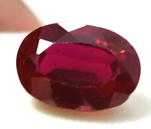 18.15 Ct Natural Blood Red Ruby Mozambique GGL Certified AAA+ Treated Gemstone - Picture 1 of 4