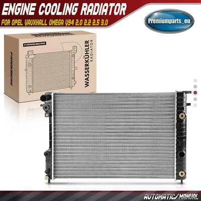 Engine Cooling Radiator for Opel Vauxhall Omega B V94 1994-2003 2.0 2.2 2.5 3.0 - Image 1 of 4