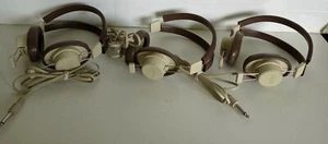 Vintage Telex 610 Headphones LOT OF 3 preowned tested working  - Picture 1 of 6