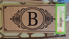 evergreen sassafras switch mat insert- Monogram letter B.  Black/brown