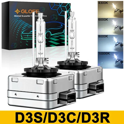 2Pcs D3S 4300K 6000K 8000K 42403 42302 66340 66340HBI HID Xenon Headlight Bulbs - Image 1 of 4