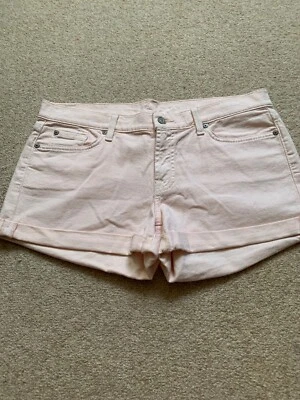 Pantalones Cortos 7 For All Mankind Denim Peach con Puños Talla 32 Nuevos sin Etiquetas Foto 1 de 4