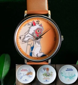 Seiko Princess Mononoke 25th Anniversary Limited Wrist Watch San & 3 Plates Set - Picture 1 of 3