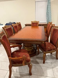 Antique Pulaski Bellissimo Dining Room Set – Solid Wood – Rare - Picture 1 of 13