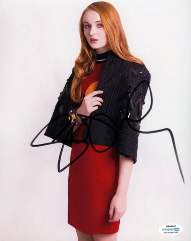 SOPHIE TURNER SIGNED 8X10 PHOTO 3 ACOA Cover