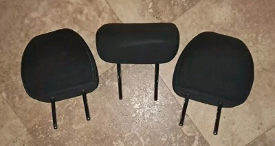 2015-2020 Nissan Rogue Rear Seat Cloth Head Rest Set of 3 Black 2016 2017 (A) Foto 1 de 4