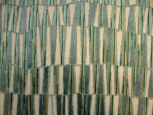 111cms iLiv Kaleido Teal FR Jacquard Velvet Fabric Upholstery Cushion Curtain - Picture 1 of 8
