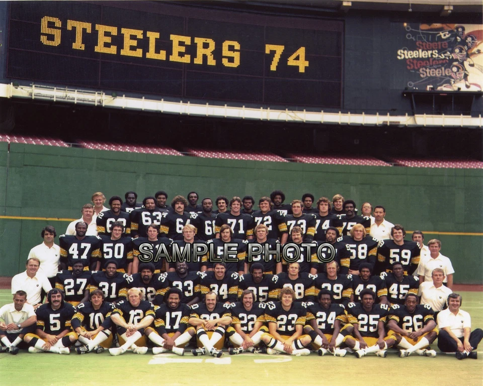 Pittsburgh Steelers Super Bowl Champions 1974 8x10 foto del equipo  Foto 1 de 1
