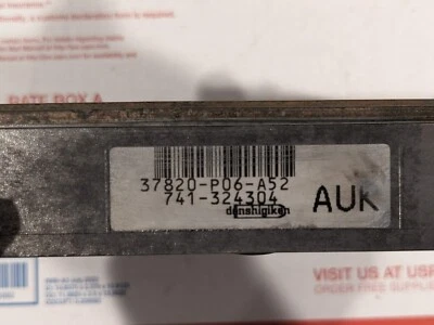 Honda Civic & Del Sol 1992-1995 ecu 37820-p06-a52 1,5 l A/T ECM módulo informático Foto 1 de 4