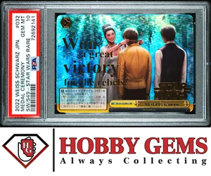 Medal Ceremony PSA 10 2022 Weiss Schwarz Star Wars #032 SWR - Picture 1 of 2