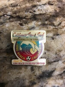 California Sun & Surf International Soccer Tournament Pin Long Beach California - Bild 1 von 4
