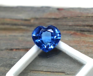Natural Blue Sapphire Heart Cut 10ct Certified Sapphire Stone Best Gift Of Her - Picture 1 of 6