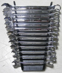 Juego de llaves combinadas métricas de 6 puntos S-K Tools 13 piezas 7-19 mm SK86123 - Imagen 1 de 3