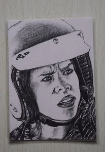DR WHO ROSE (THE IDIOT LANTERN) COMMISSIONED SKETCH CARD BY ALISON JAMIESON 2011 - Picture 1 of 2