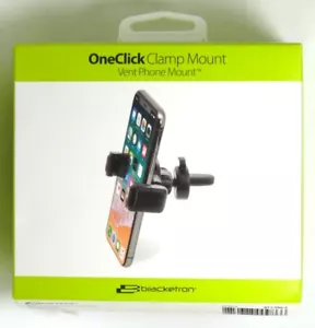 Bracketron - OneClick Clamp Vent Mount for Most Smartphones - Black - Picture 1 of 2